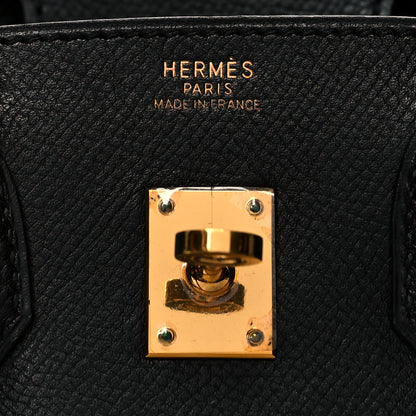 Hermes Epsom Birkin 25 Black 6 of 11