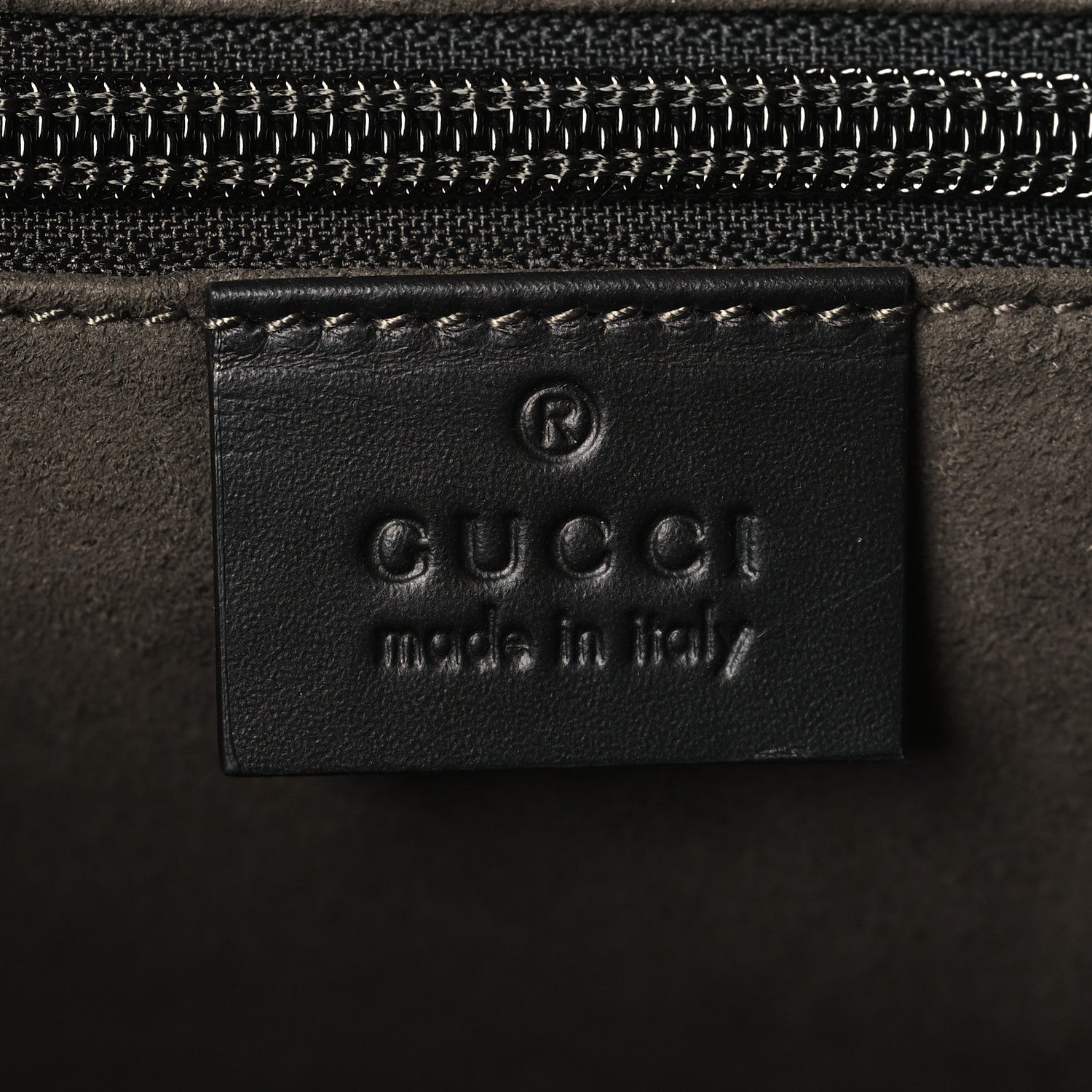 Gucci Guccissima Signature Small Messenger Bag Black 6 of 9