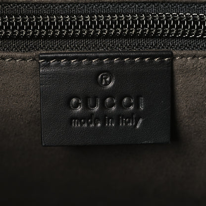 Gucci Guccissima Signature Small Messenger Bag Black 6 of 9