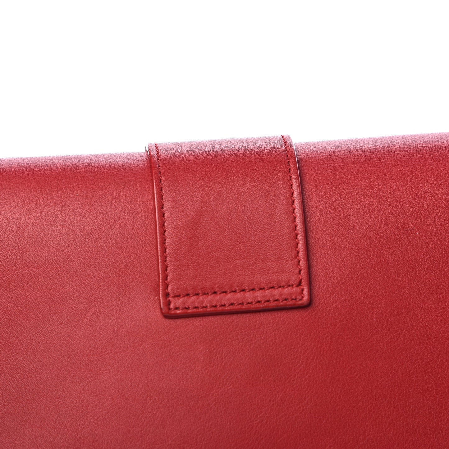 Calfskin Classic Y Ligne Clutch Red