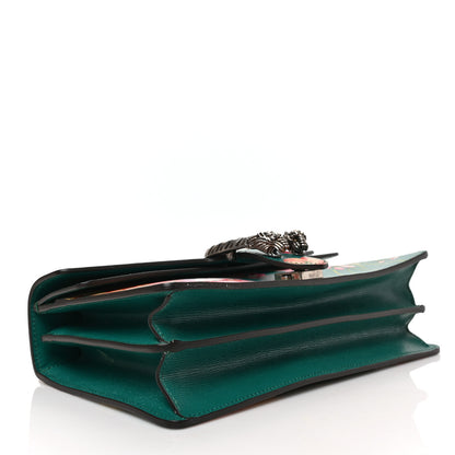 Gucci Calfskin Blooms Print Small Dionysus Shoulder Bag Bright Emerald Multicolor 4 of 9