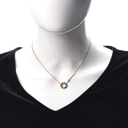 Cartier 18K Yellow Gold 2 Diamond LOVE Necklace 2 of 8