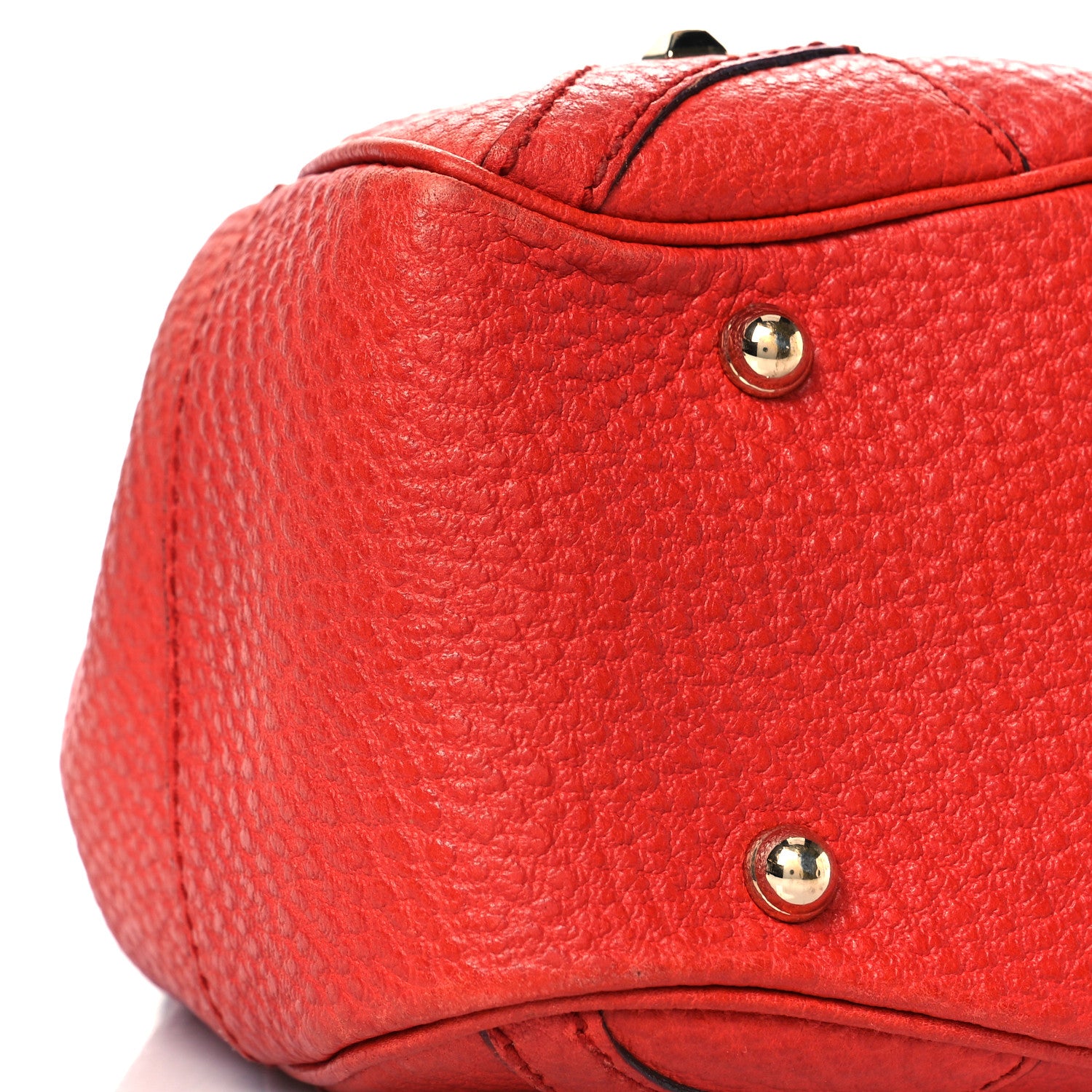 Gucci Calfskin Bamboo Top Handle Bag Orange 7 of 8