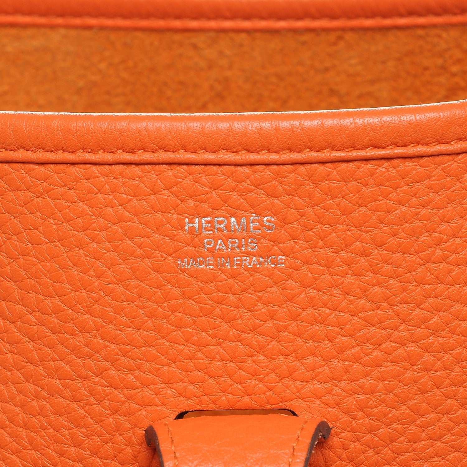 Hermes Taurillon Clemence Evelyne III PM Orange 5 of 7