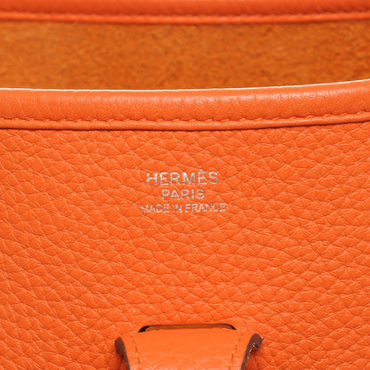 Hermes Taurillon Clemence Evelyne III PM Orange 5 of 7