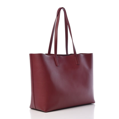 Saint Laurent Calfskin Large Shopping Tote Rouge Legion 4 of 12