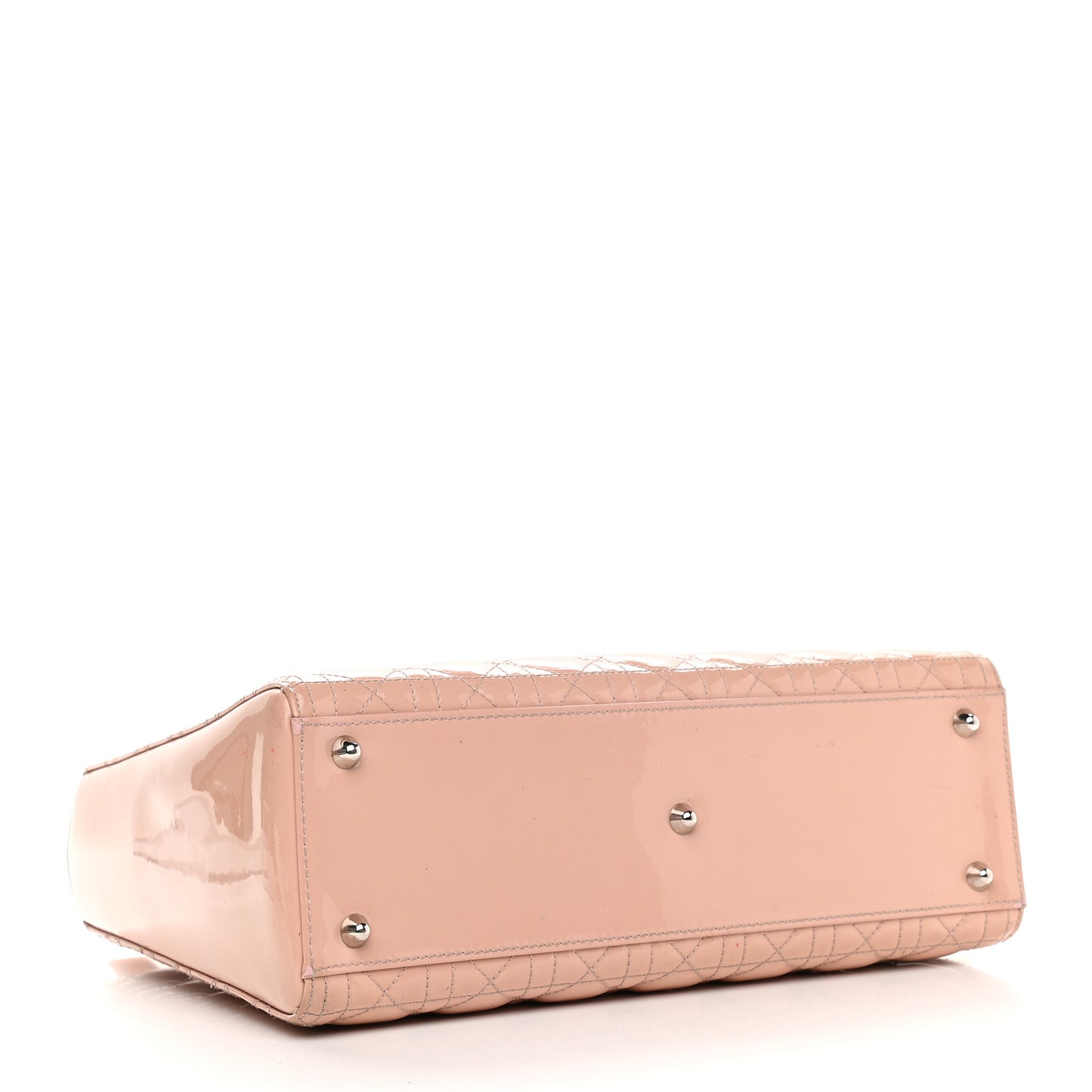 Patent Cannage Large Lady Dior Light Pink