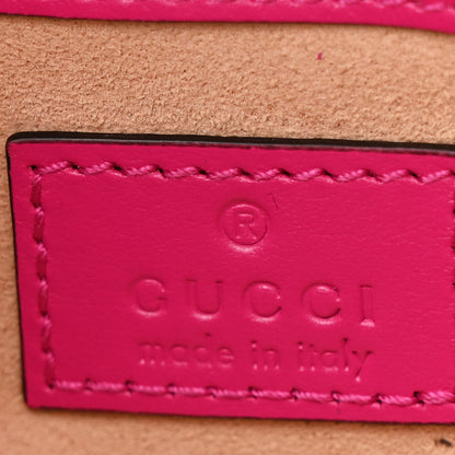 Gucci Calfskin Matelasse Monochrome GG Marmont Chain Belt Bag Classic Fuxia 6 of 10