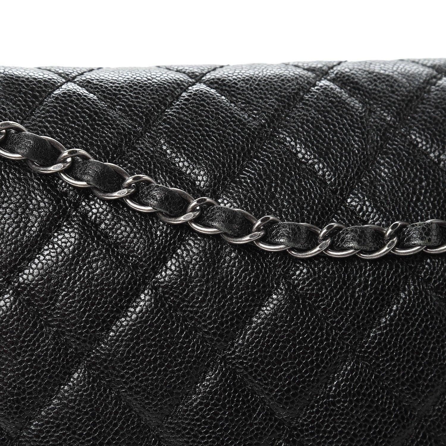 Chanel Iridescent Caviar Quilted Large Chic Flap Black 8 of 10