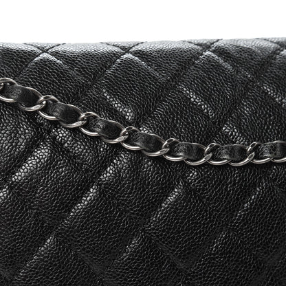 Chanel Iridescent Caviar Quilted Large Chic Flap Black 8 of 10