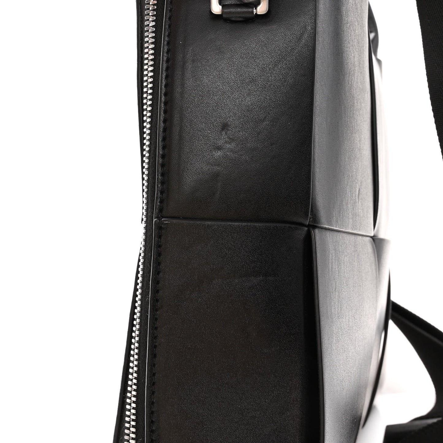 Calfskin Maxi Intrecciato Arco Briefcase Black