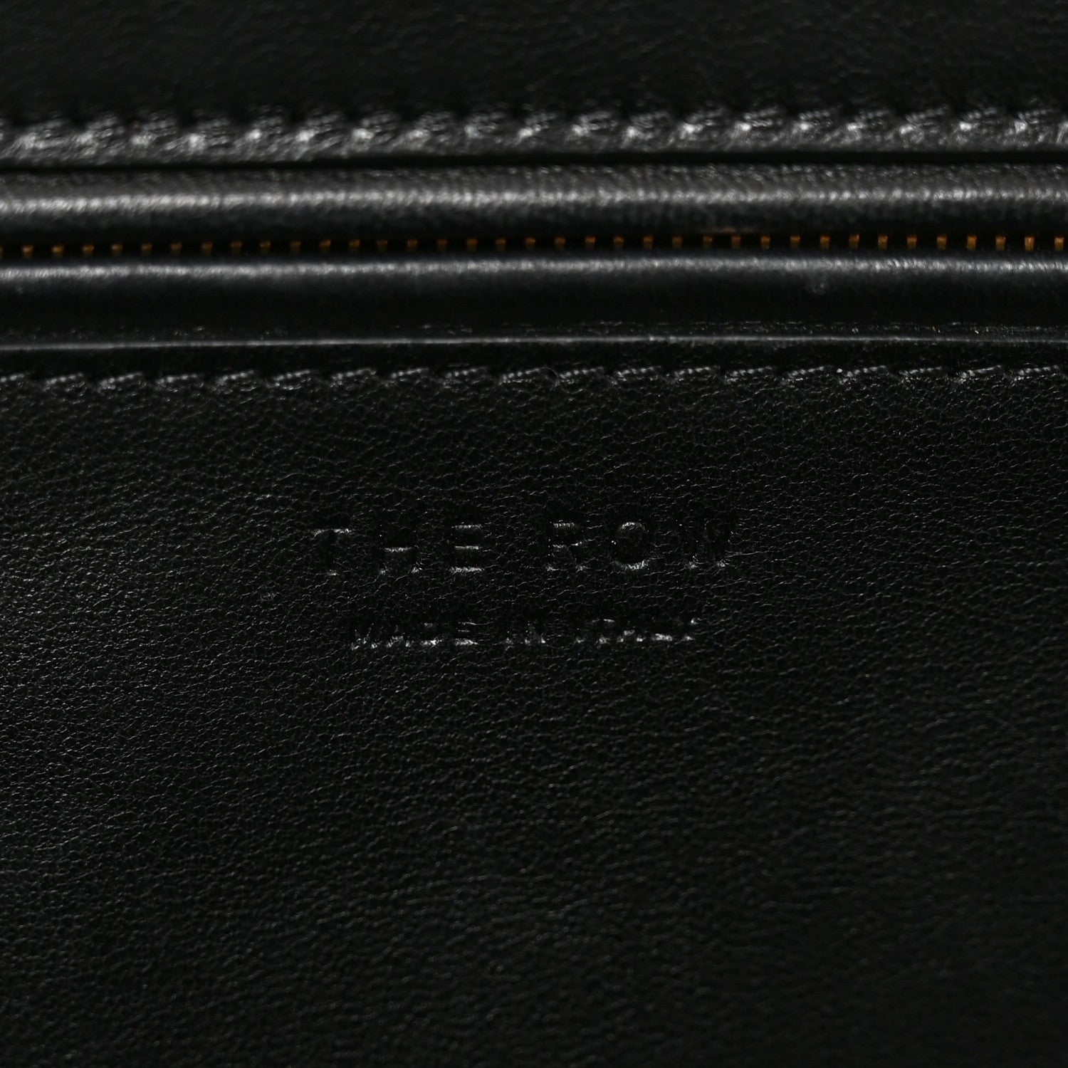 The Row Saddle Calfskin Sienna Shoulder Bag Black 6 of 9