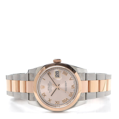 Rolex Stainless Steel 18K Everose Gold 36mm Oyster Perpetual Datejust Watch Pink 116201 2 of 5