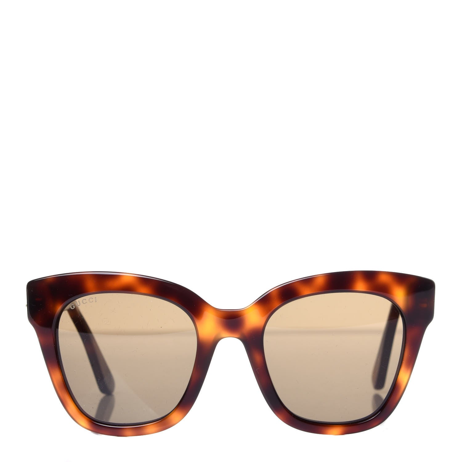 Gucci Acetate Square Frame Sunglasses GG0029S Tortoise 2 of 10