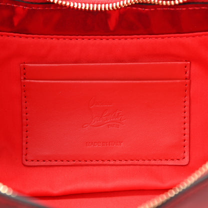 Christian Louboutin Metallic Patent Psychedelic Hot Chick Baguette Shoulder Bag Loubi Gold 6 of 7