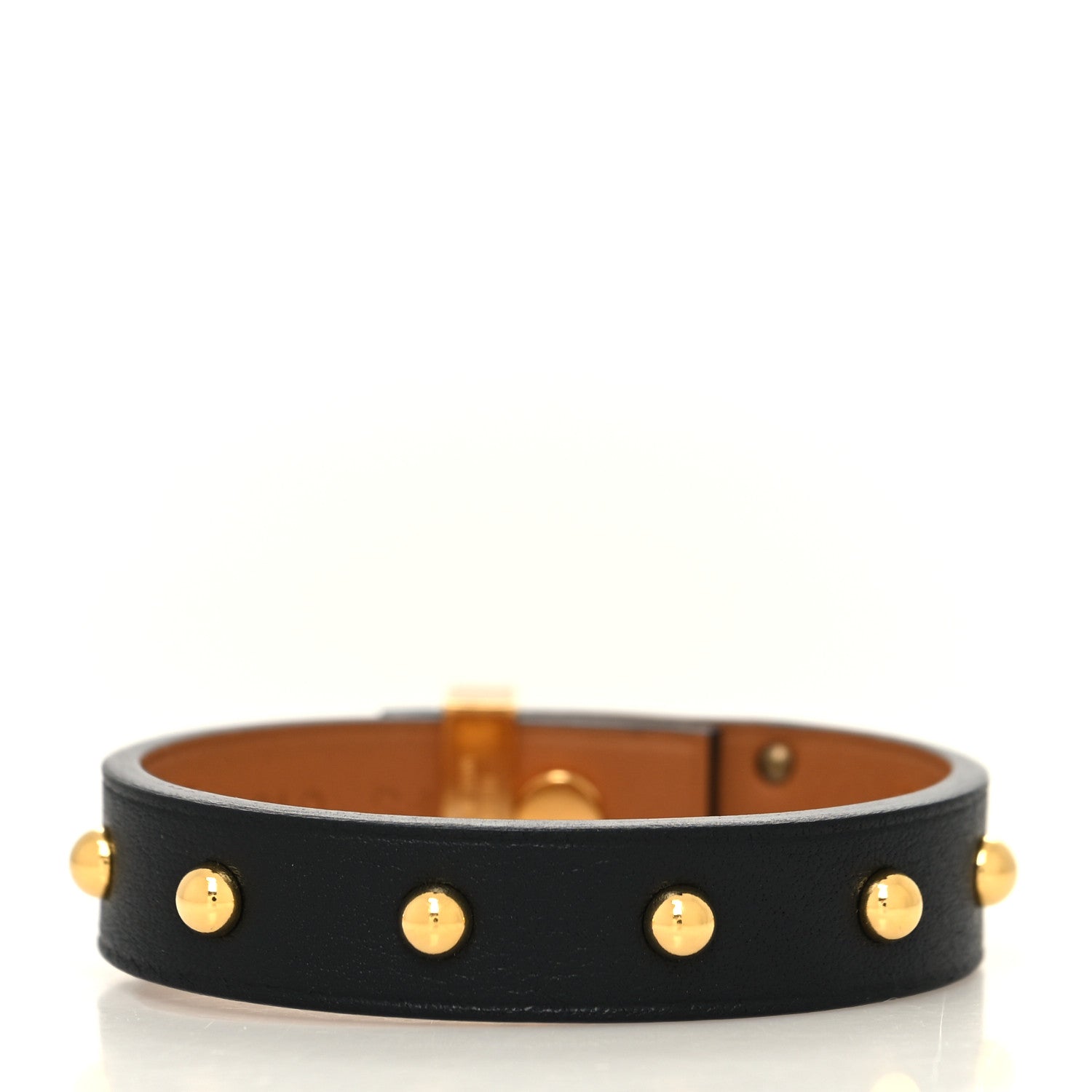 Hermes Swift Mini Dog Clous Ronds Bracelet T1 Black 3 of 6