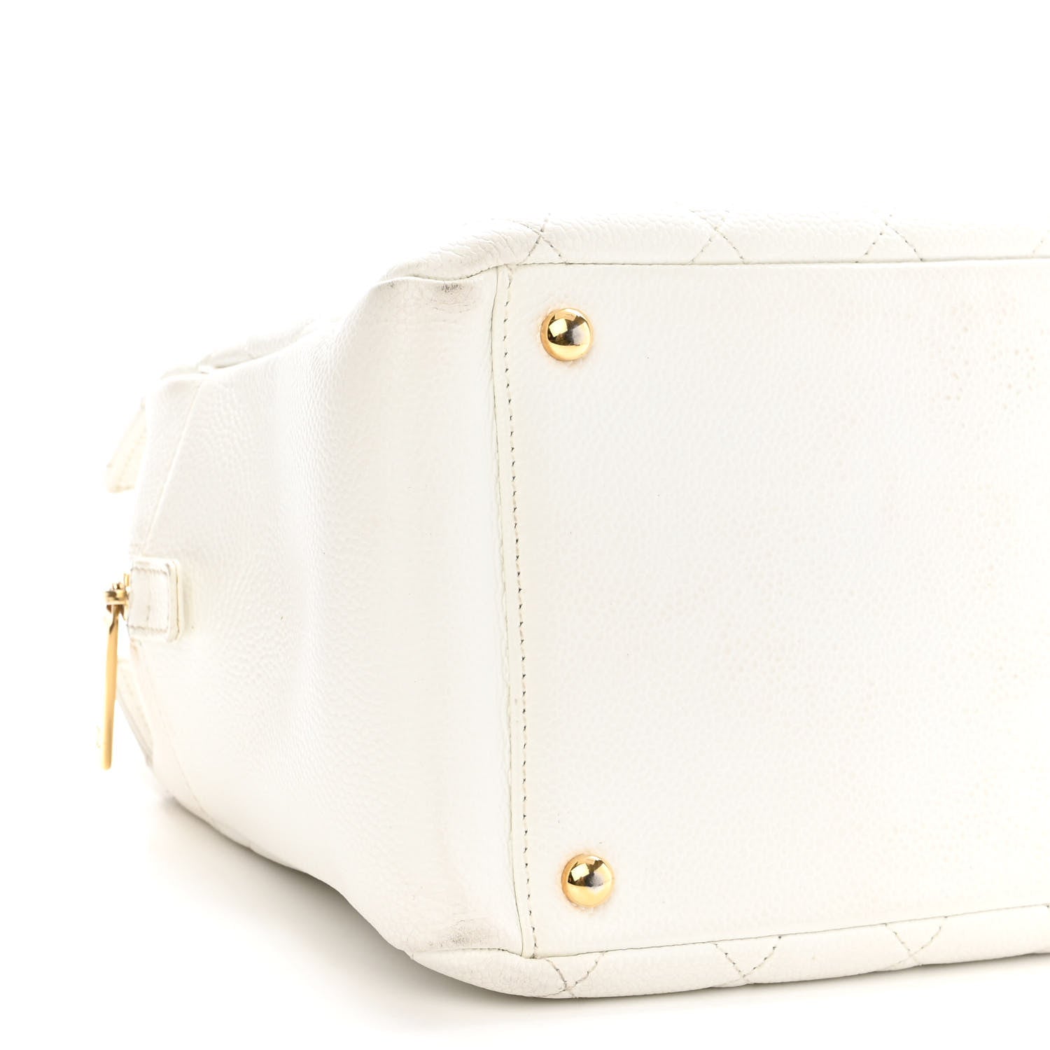 Chanel Caviar Quilted Petit Timeless Tote PTT White 8 of 14