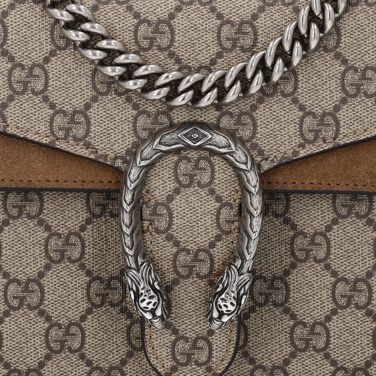 GG Supreme Monogram Mini Dionysus Shoulder Bag Taupe