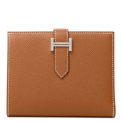 Hermes Epsom Bearn Compact Wallet Gold 1 of 7