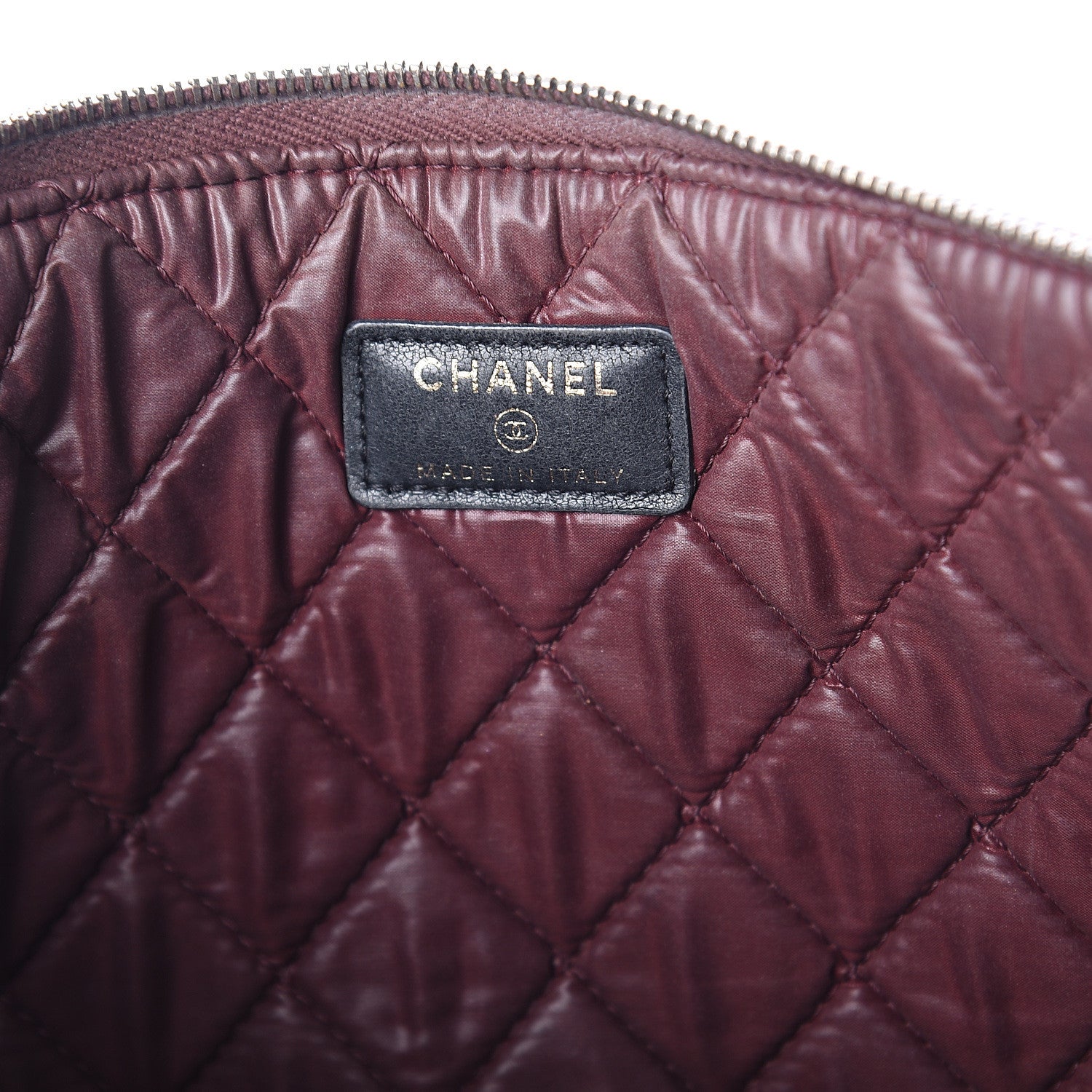 Chanel Lambskin Quilted Large Pouch Black 5 of 9