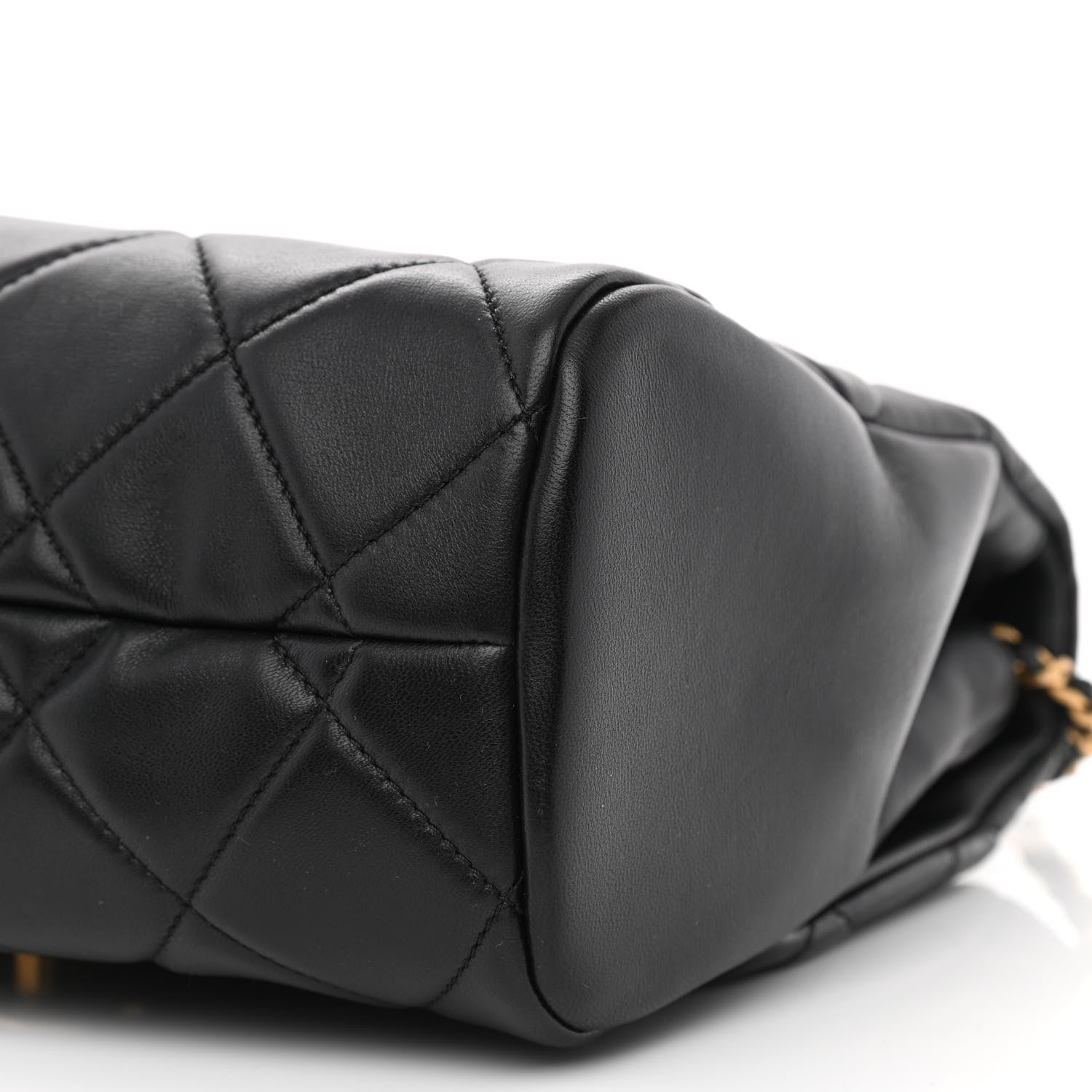 Chanel Lambskin Quilted Large Side-Packs Black 11 of 11