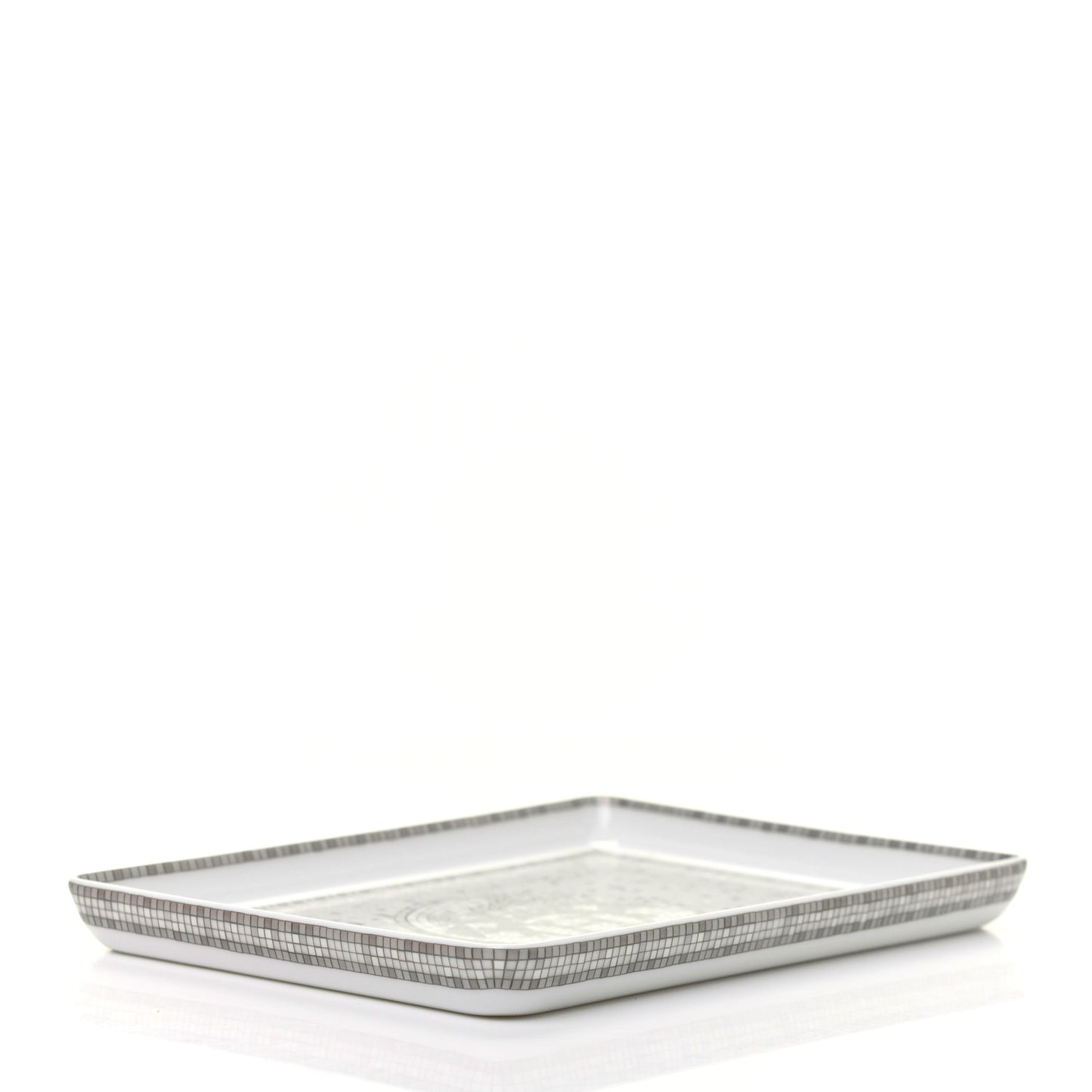 Porcelain Mosaique Au 24 Sushi Plate Platine