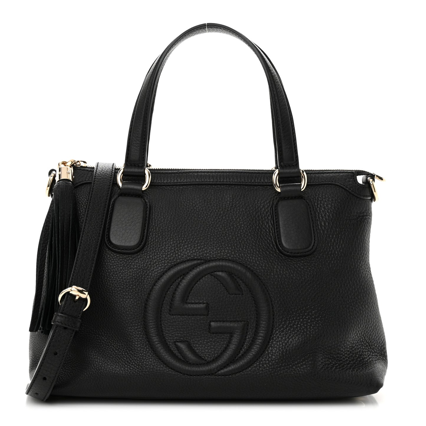 Cellarius Calfskin Small Soho Top Handle Satchel Black