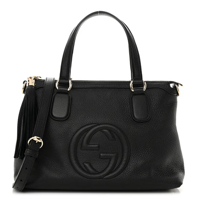 Gucci Cellarius Calfskin Small Soho Top Handle Satchel Black 1 of 11