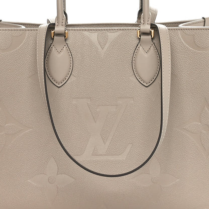 Louis Vuitton Empreinte Monogram Giant Onthego MM Tourterelle 7 of 10