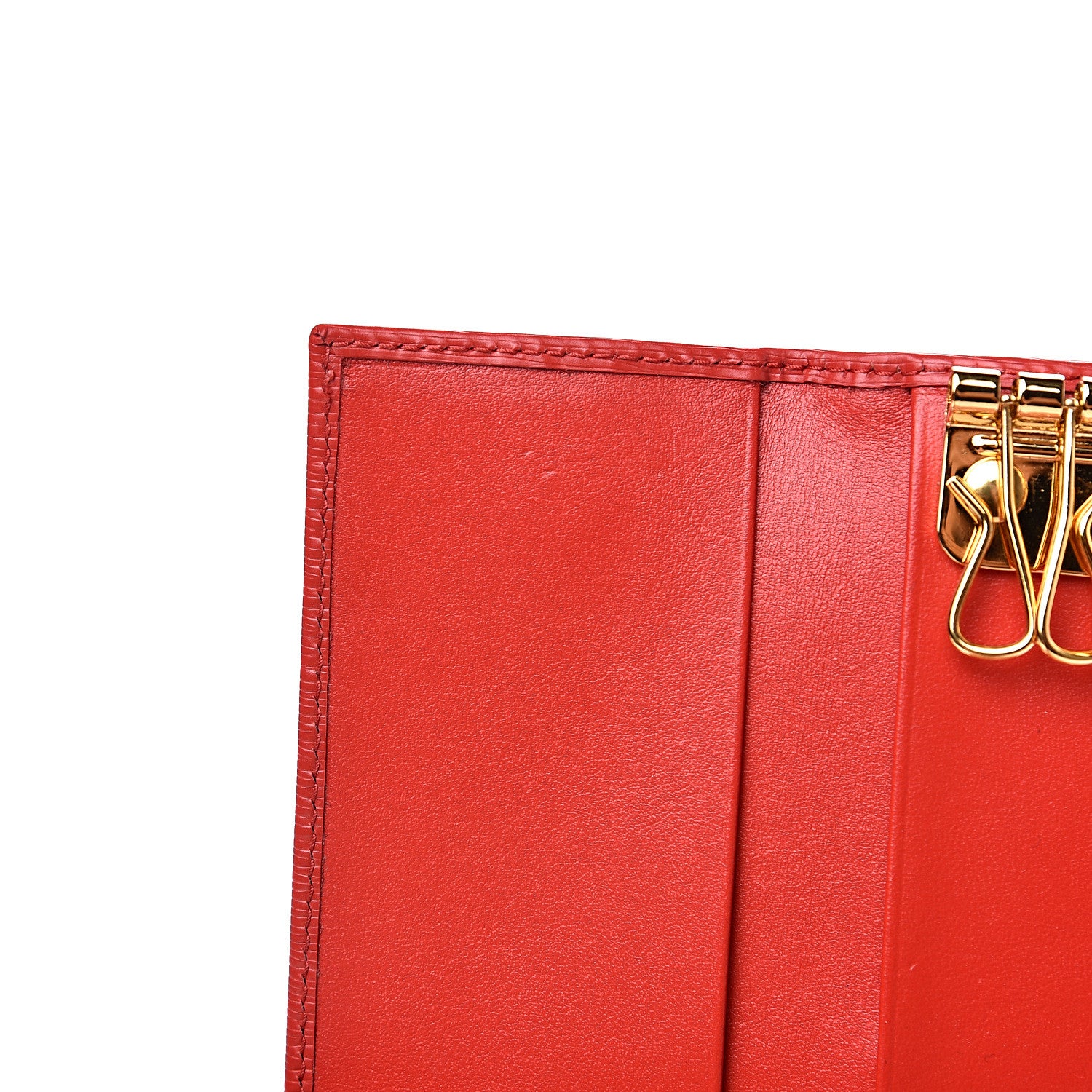 Prada Vitello Move Triangle Logo 6 Key Holder Lacca 6 of 7