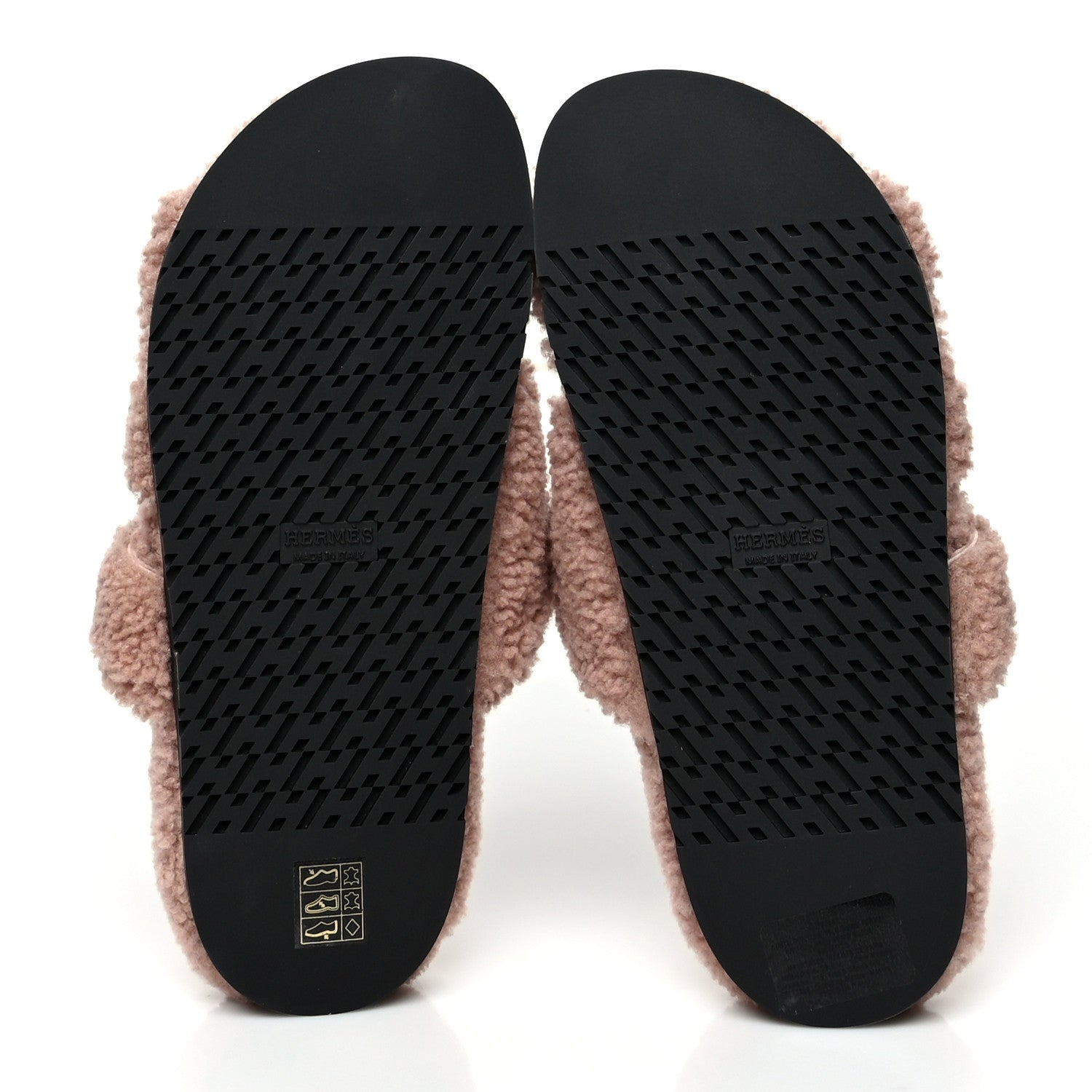 Hermes Woolskin Womens Chypre Sandals 40 Bois De Santal 5 of 8