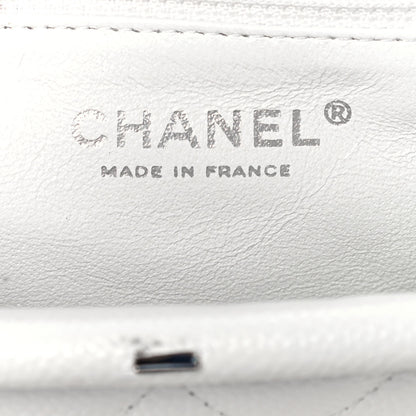 Chanel Caviar Quilted Timeless Clutch White 6 of 10