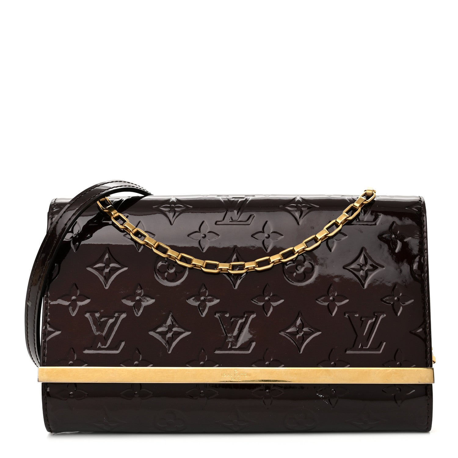 Louis Vuitton Vernis Ana Clutch Amarante 1 of 9