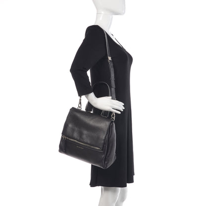 Givenchy Calfskin Small Pandora Pure Flap Bag Black 2 of 13