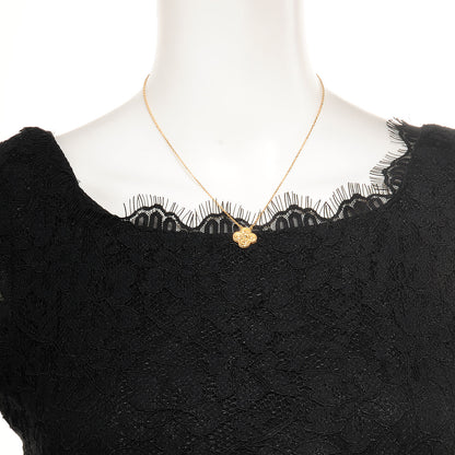 Van Cleef & Arpels 18K Yellow Gold Vintage Alhambra Pendant Necklace 2 of 7