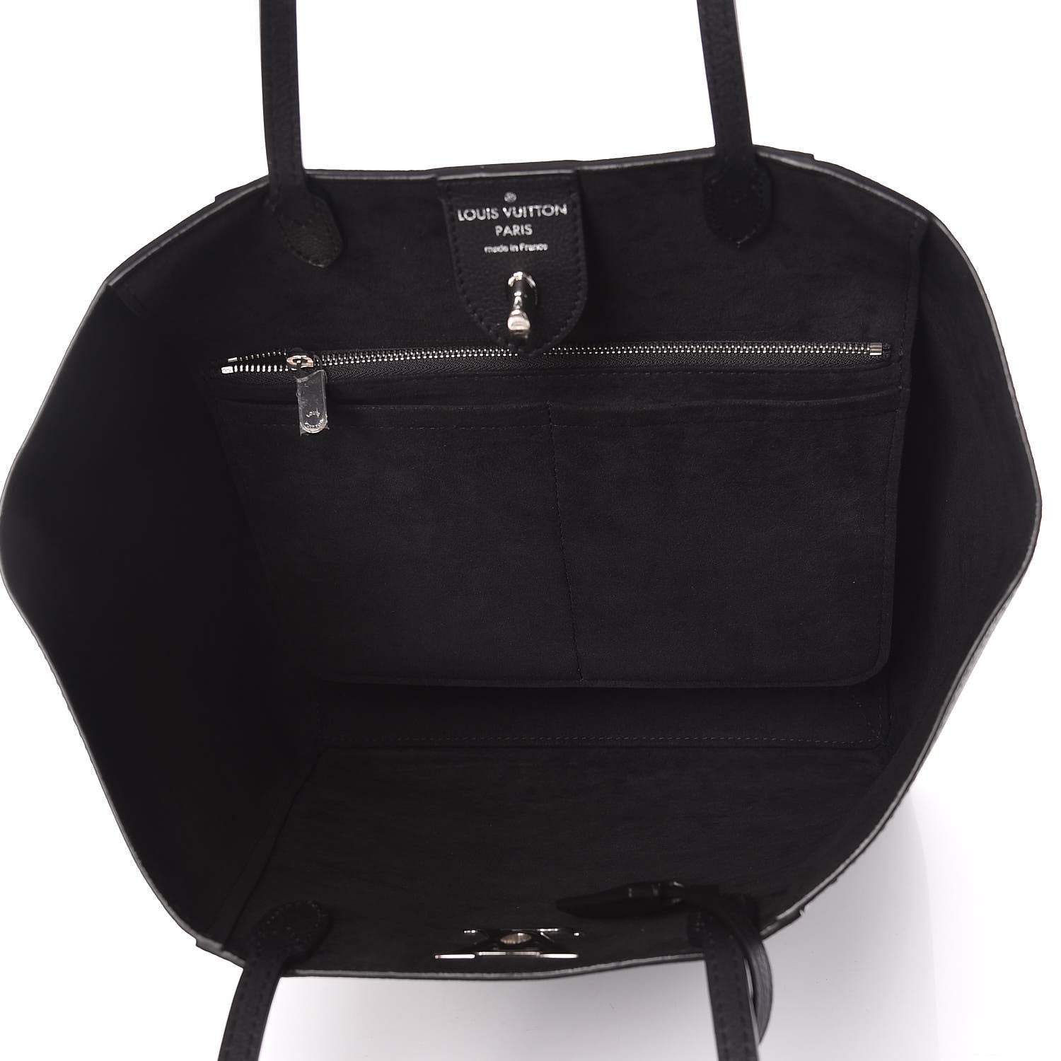 Louis Vuitton Calfskin Lockme Cabas Black 5 of 8