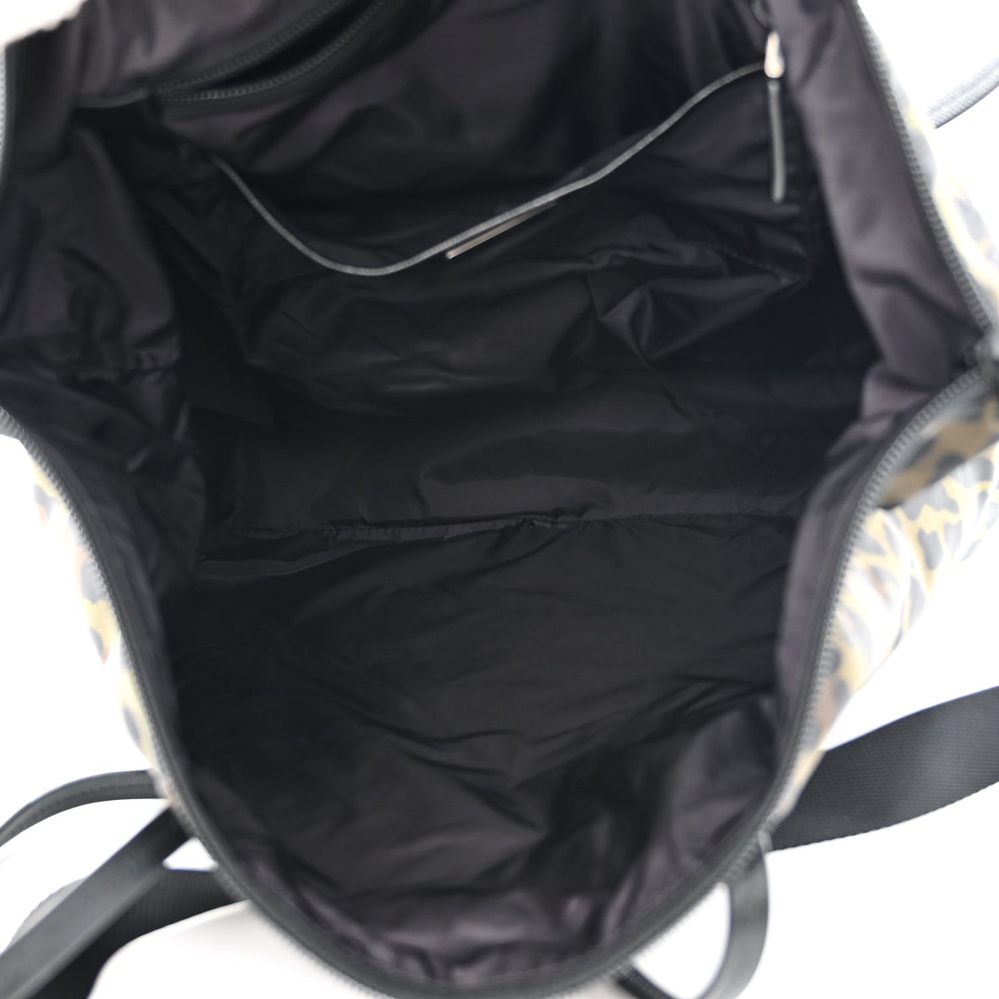 Tessuto Nylon Stampato Saffiano Tote Militare