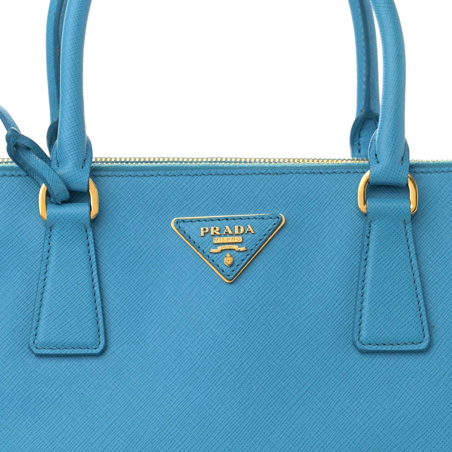 Prada Saffiano Medium Galleria Double Zip Tote Turchese 9 of 15