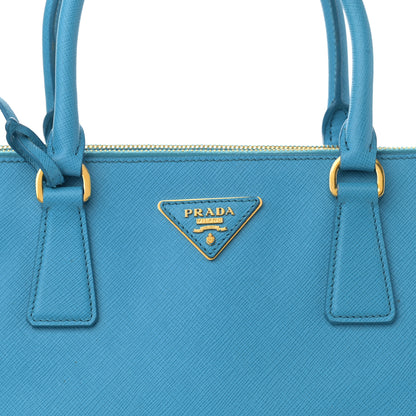 Prada Saffiano Medium Galleria Double Zip Tote Turchese 9 of 15