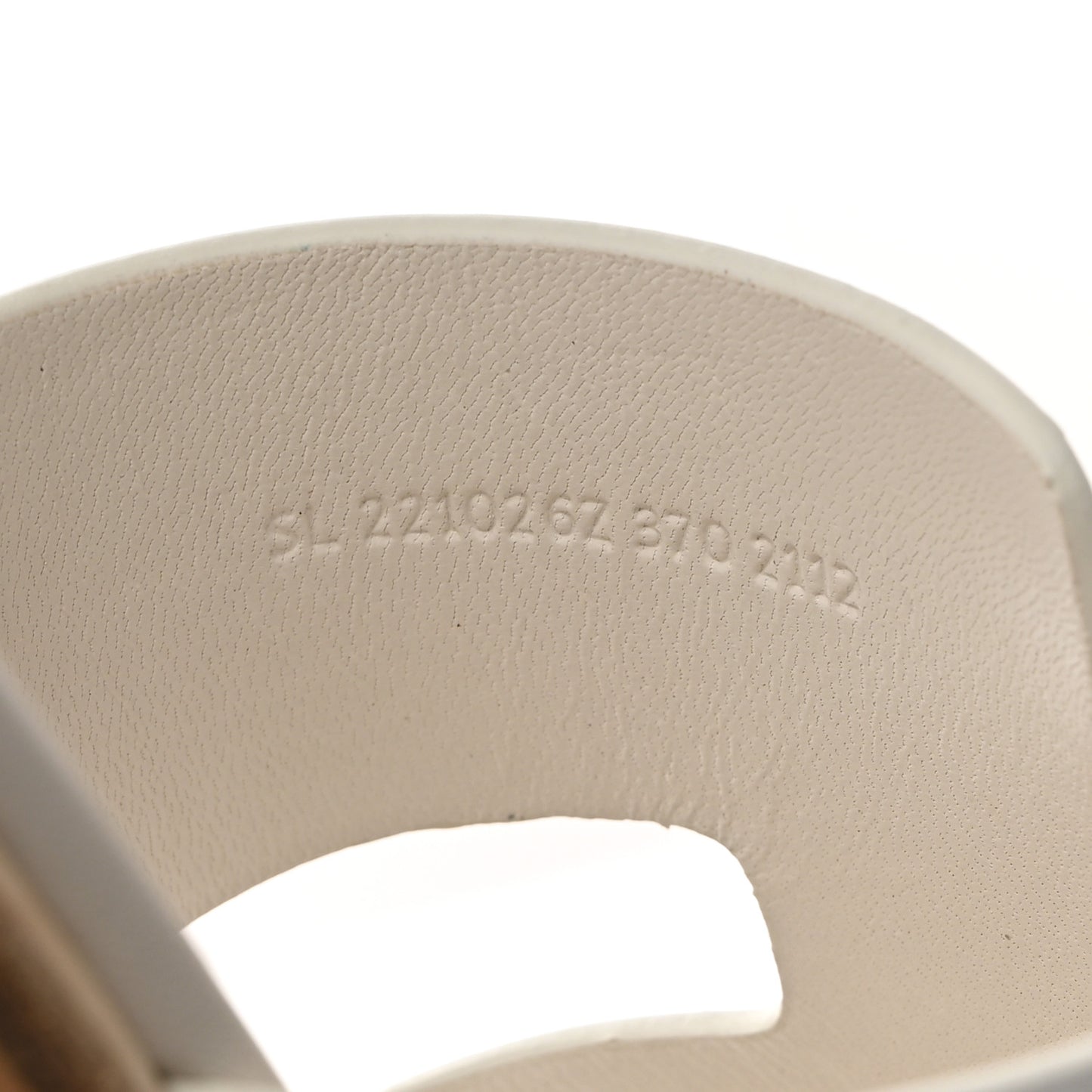 Calfskin Cork Eze 30 Sandals 37 White