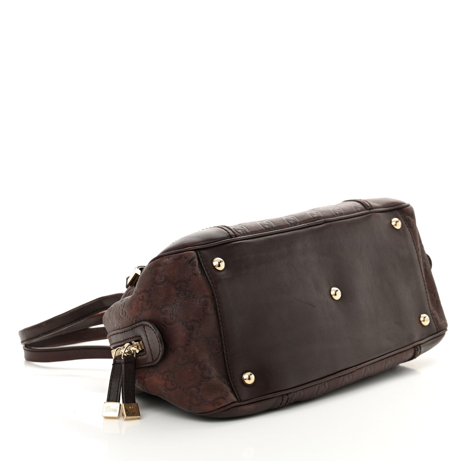 Gucci Guccissima Small Princy Satchel Brown 4 of 14