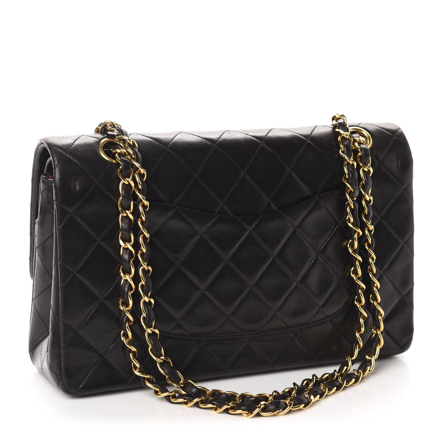 Chanel Lambskin Quilted Medium Double Flap Black 3 of 11