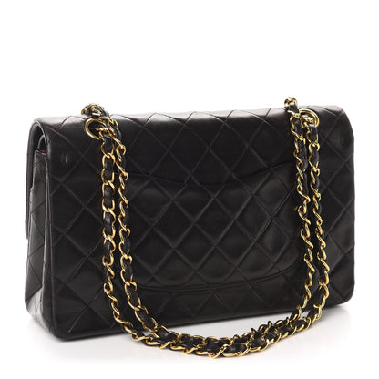 Chanel Lambskin Quilted Medium Double Flap Black 3 of 11