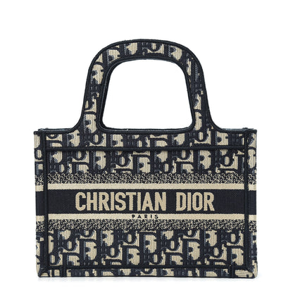 Christian Dior Oblique Mini Book Tote Blue Multicolor 1 of 9