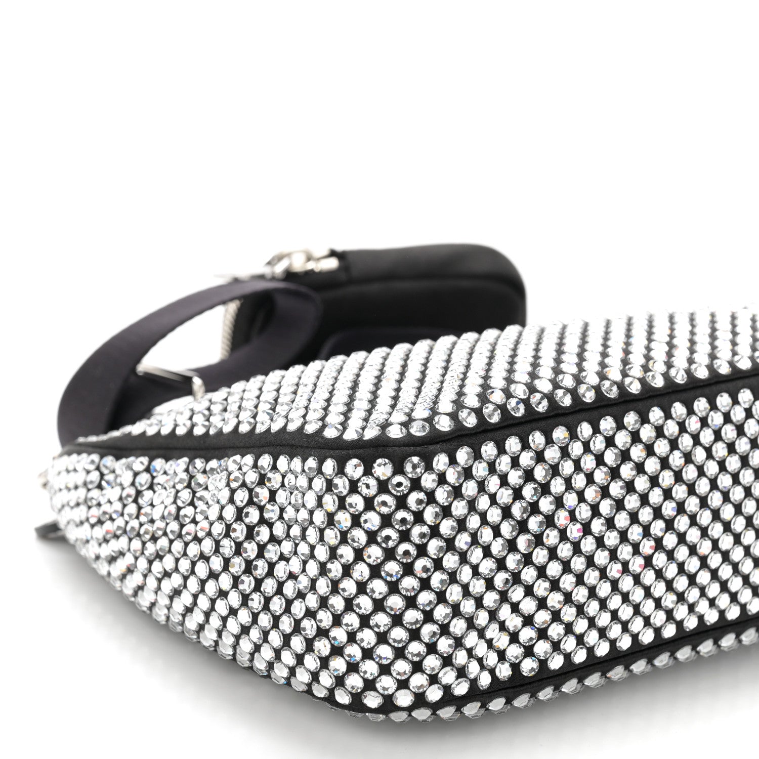 Prada Satin Crystal Re-Edition 2005 Shoulder Bag Cristal 9 of 10