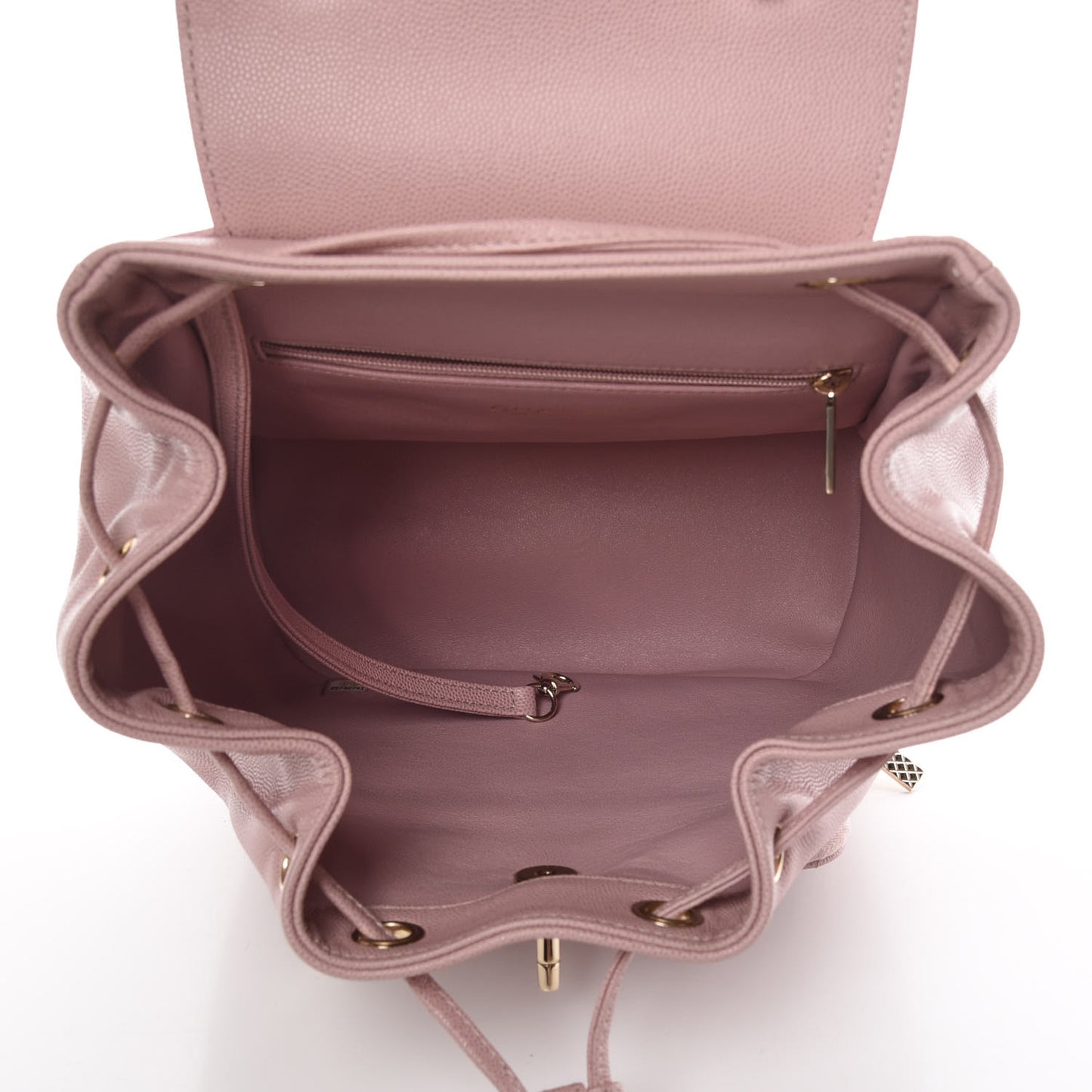 Caviar Quilted Business Affinity Backpack Pink