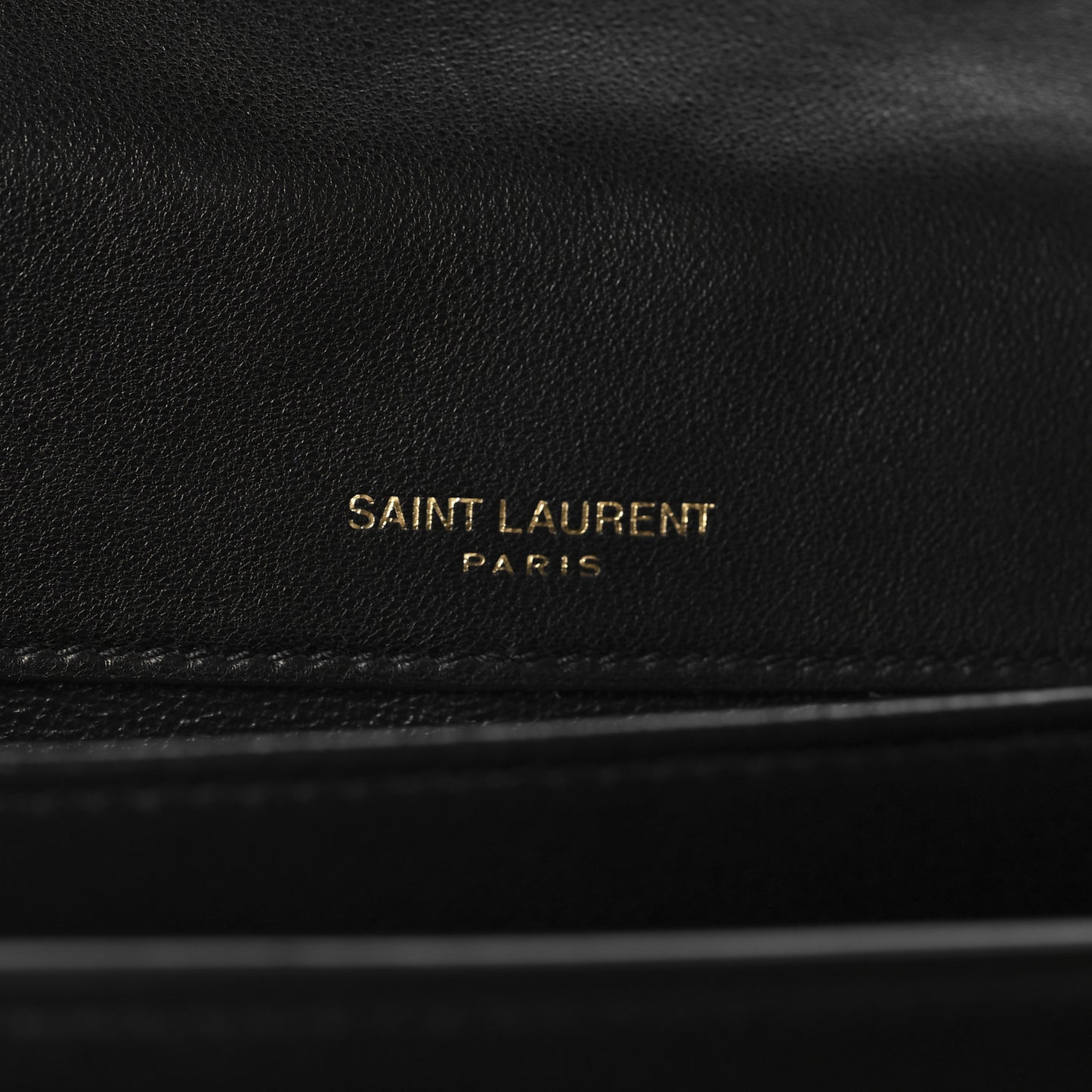 Lambskin Quilted Monogram Medium Solferino Satchel Black