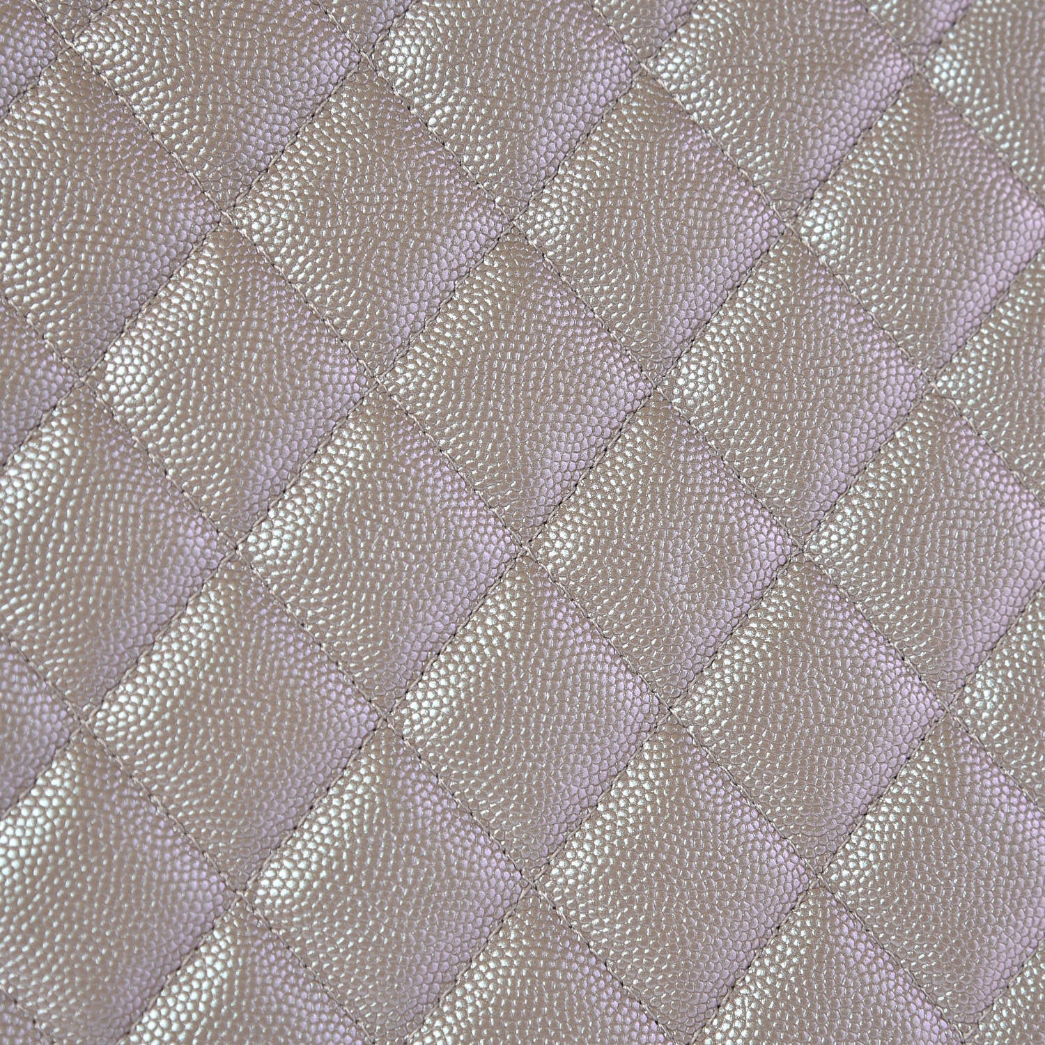 Chanel Iridescent Caviar Quilted Medium Cosmetic Case Beige 8 of 9