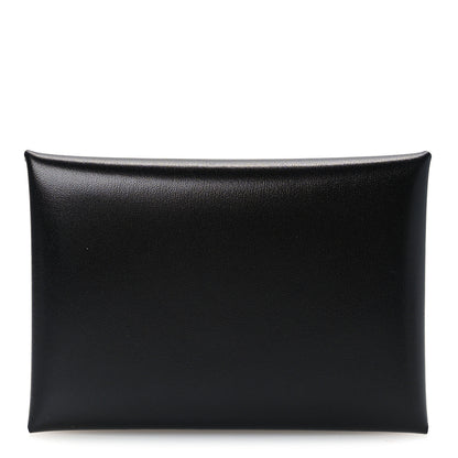 Hermes Box Calvi Duo Card Case Black 1 of 9