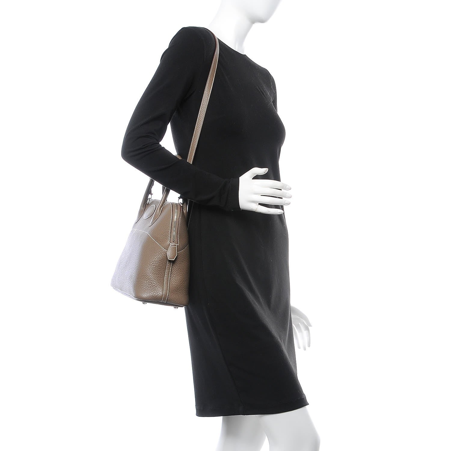 Hermes Taurillon Clemence Bolide 31 Etoupe 3 of 9
